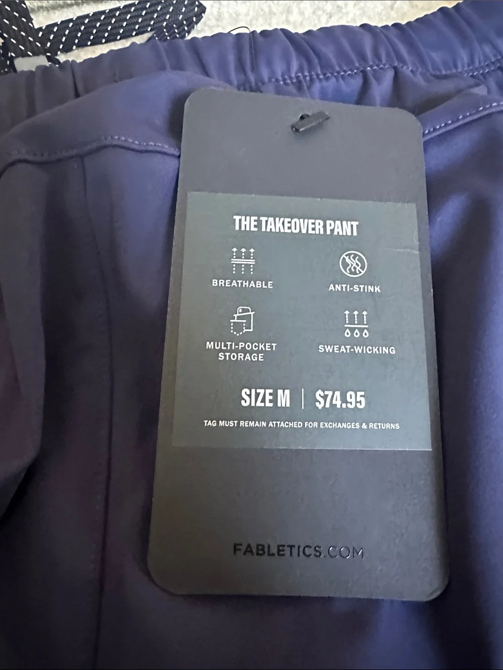 Fabletics Men's Deep Navy Athletic Joggers